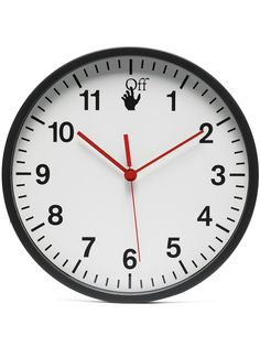 Off-White настенные часы с логотипом (31 см)
