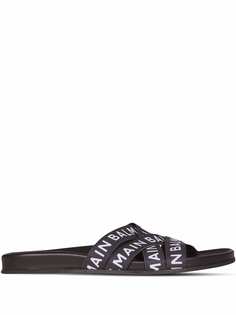 Balmain шлепанцы Union с логотипом