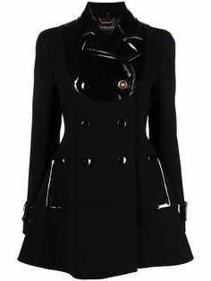 Versace шерстяное пальто Medusa