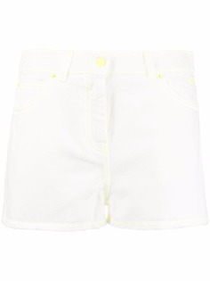MSGM джинсовые шорты с вышитым логотипом