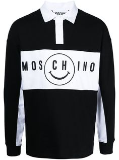 Moschino рубашка поло с логотипом