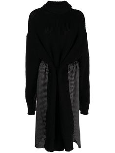 Yohji Yamamoto платье с высоким воротником