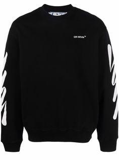 Off-White толстовка с принтом и логотипом