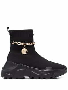 Versace Jeans Couture высокие кроссовки с цепочкой