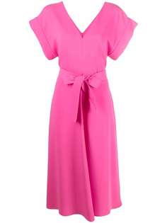 P.A.R.O.S.H. расклешенное платье миди с V-образным вырезом