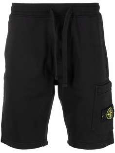 Stone Island logo-patch track shorts