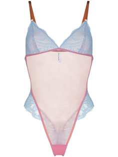 Dora Larsen прозрачное кружевное боди Penelope