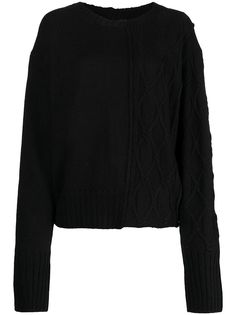 Yohji Yamamoto шерстяной джемпер фактурной вязки