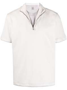 Eleventy рубашка поло с воротником на молнии
