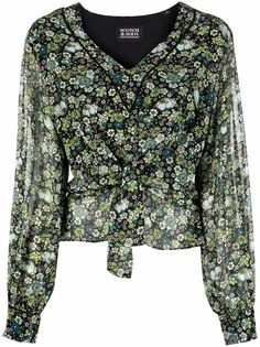 Scotch & Soda блузка с цветочным принтом