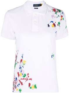 Polo Ralph Lauren рубашка поло с эффектом разбрызганной краски