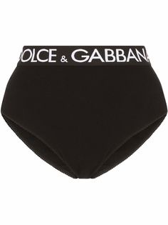 Dolce & Gabbana трусы-брифы с завышенной талией и логотипом