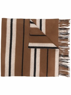 Burberry кашемировый шарф в полоску