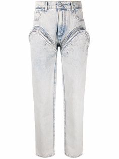 Y/Project прямые джинсы с вырезом