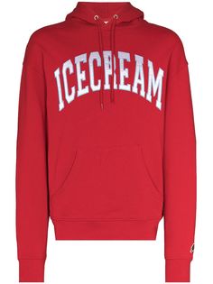 ICECREAM ICECREAM COLLEGE LOGO APPLQ HD SWT RED