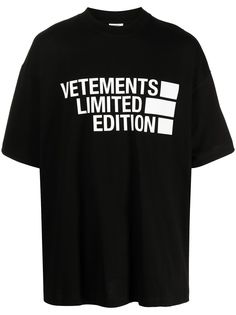 VETEMENTS футболка оверсайз Limited Edition