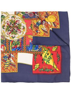 Hermès шелковый платок Le Tarot pre-owned Hermes