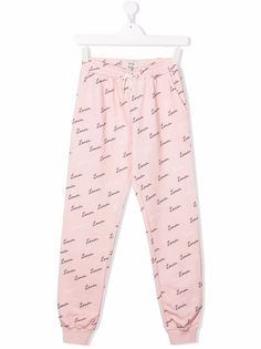 LANVIN Enfant спортивные брюки с логотипом