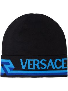 Versace шапка бини с узором Greca