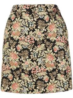 Rokh юбка мини с завышенной талией и цветочным принтом