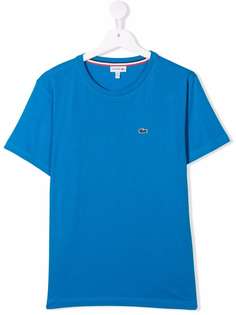 Lacoste Kids футболка с нашивкой-логотипом