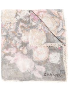 Chanel Pre-Owned платок Camélia с принтом