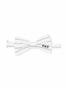 Fay Kids полосатый галстук-бабочка с вышитым логотипом