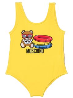 Moschino Kids купальник Teddy Bear с логотипом