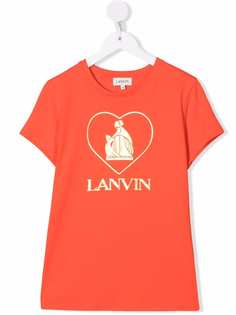 LANVIN Enfant футболка Mother and Child с логотипом
