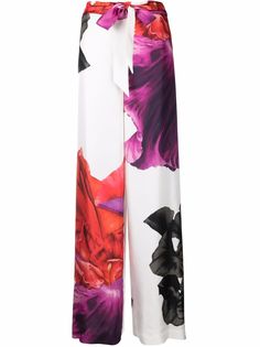 Maria Lucia Hohan шелковые брюки палаццо с принтом