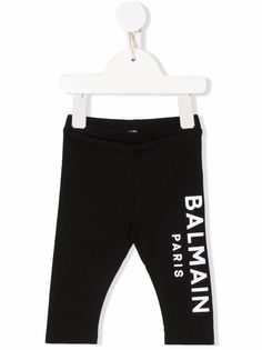 Balmain Kids легинсы с логотипом