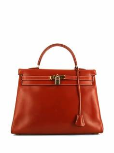 Hermès сумка Kelly 35 1998-го года с ручкой и ремнем Hermes