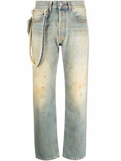 Maison Margiela прямые джинсы с эффектом потертости