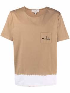 Nick Fouquet футболка с вышитым логотипом и принтом тай-дай