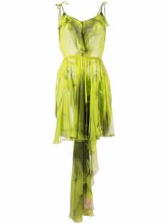 Maria Lucia Hohan шелковое платье-трапеция длины мини