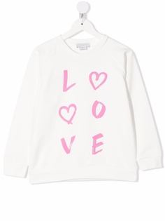 Stella McCartney Kids толстовка с принтом Love