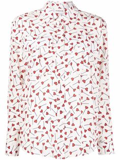 P.A.R.O.S.H. шелковая рубашка с принтом
