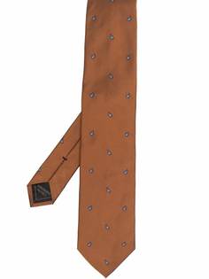 Brioni шелковый галстук с узором