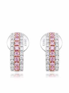 HYT Jewelry серьги-гвоздики Argyle Pink из золота с бриллиантами