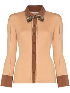 Chloé рубашка с контрастным воротником Chloe