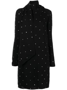 St. John шелковое платье со стразами