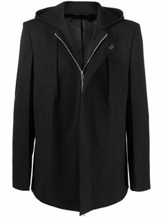 Givenchy пальто на молнии с капюшоном