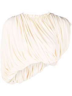 KHAITE блузка Lowry асимметричного кроя