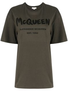 Alexander McQueen футболка с логотипом