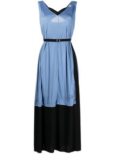 Maison Mihara Yasuhiro платье макси с многослойным эффектом