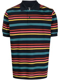 PAUL SMITH рубашка поло с отделкой Artist Stripe