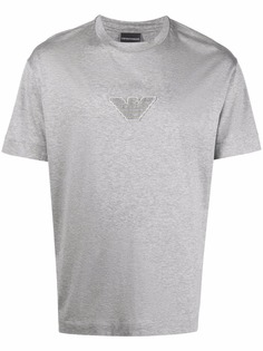 Emporio Armani футболка с нашивкой-логотипом