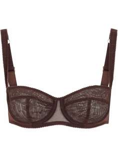 Dolce & Gabbana лиф-балконет с вышитым логотипом