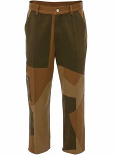 JW Anderson брюки Fatigue в технике пэчворк
