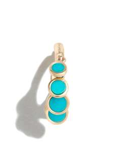 Jacquie Aiche JA 14K YG TURQ INLAY DISCO MINI SHKER HO